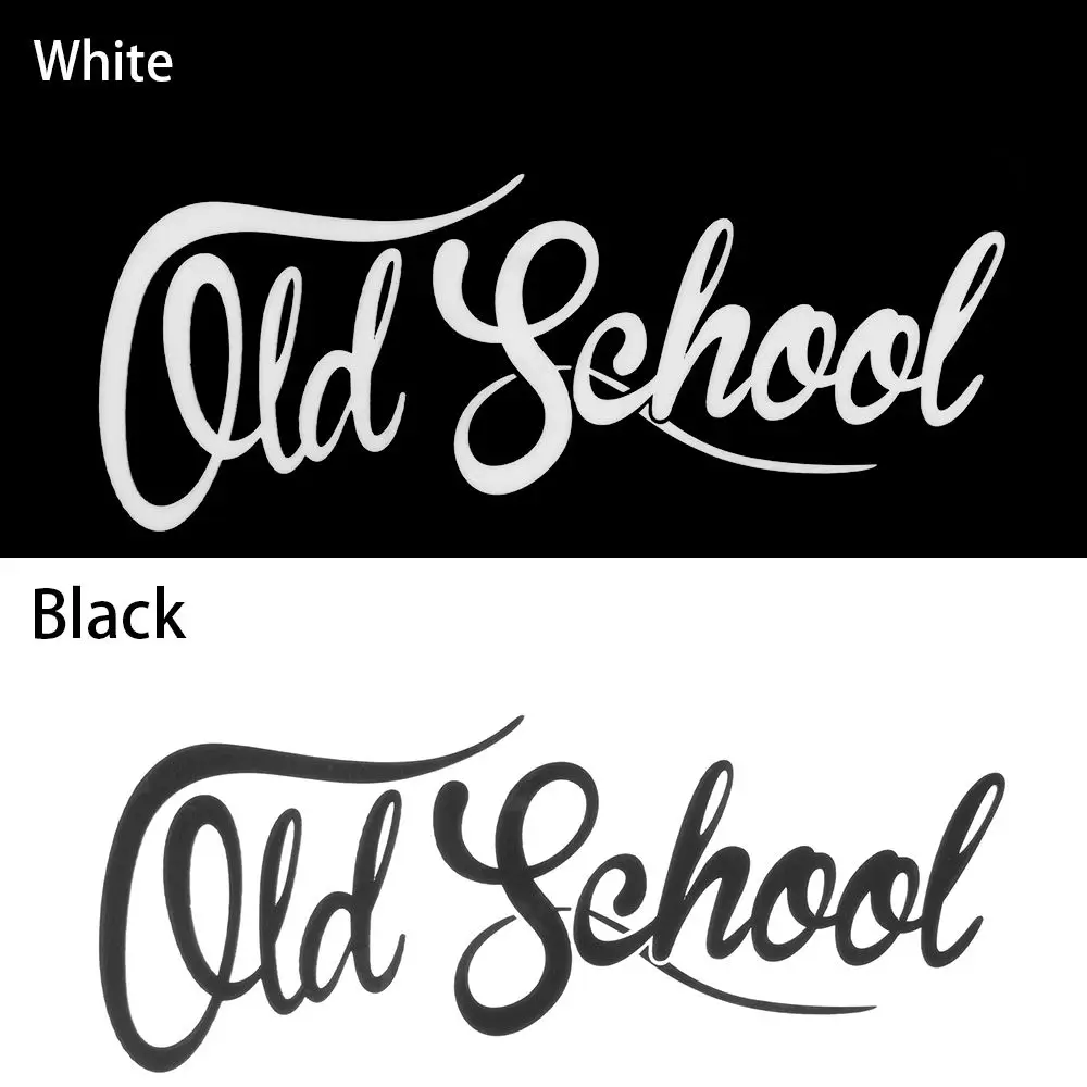 Custom  19x7CM  Vinyl  OLD SCHOOL Car Sticker Decal  Classic