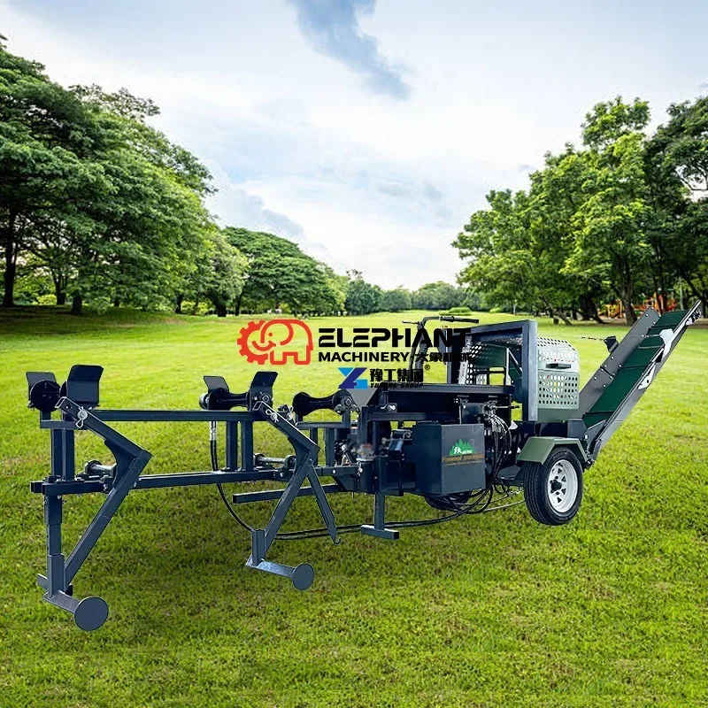 Portable Petrol Hydraulic Log Splitter Heavy-Duty Wood Processor Log Splitter for Efficient Firewood Production