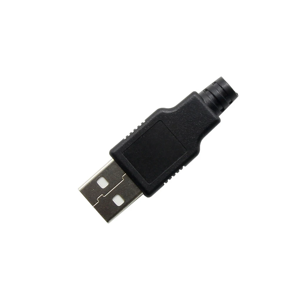 10pcs USB 2.0 4Pin ประเภท A ชายหญิงปลั๊กพลาสติกสีดําฝาครอบ USB 4 พินซ็อกเก็ตอะแดปเตอร์ DIY ชุด