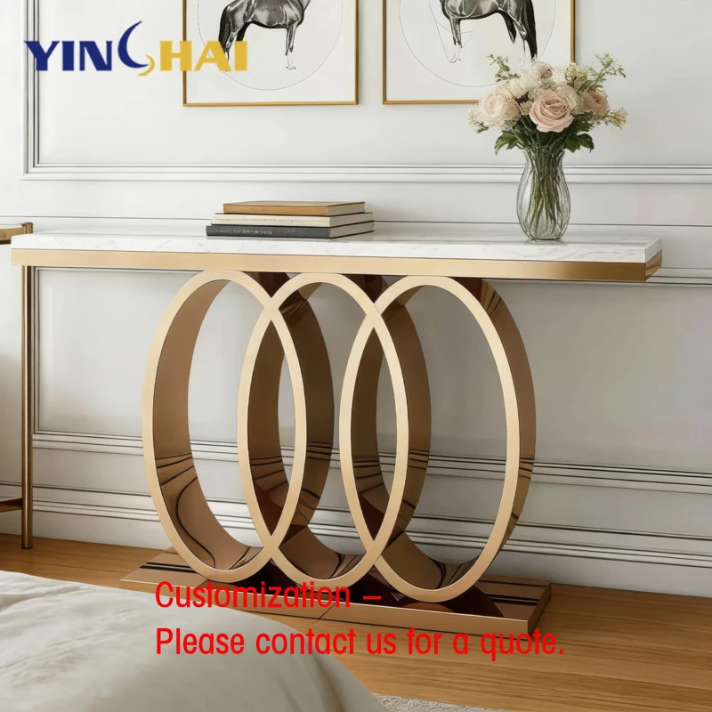 

custom.Factory Direct High Quality Circle Console Table Modern Entryway Hallway Living Room Dining Multi-functional Furniture Ma