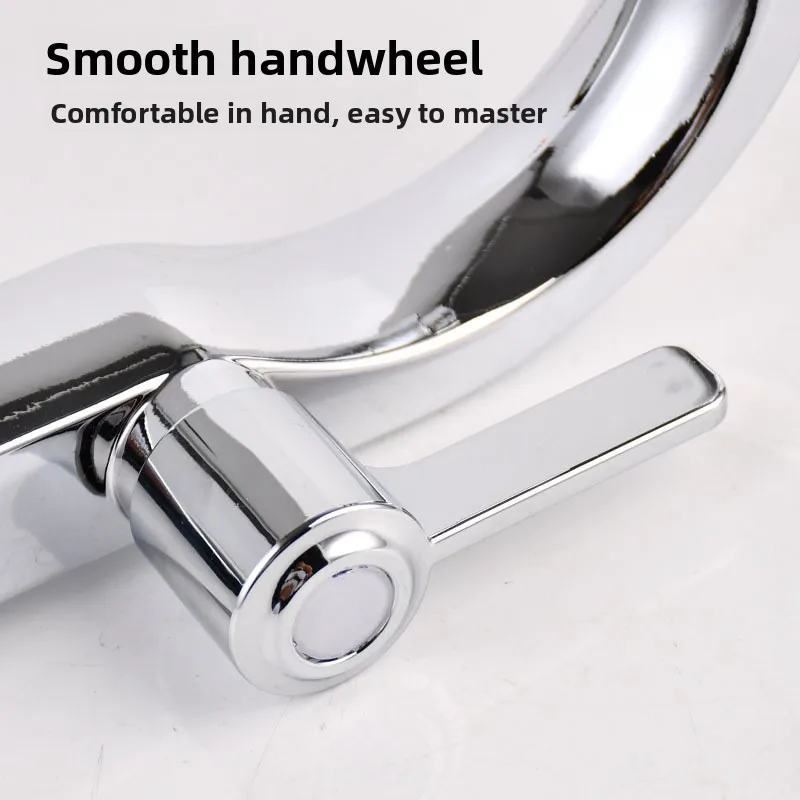 Bathroom & Kitchen Basin Faucet: Single Lever, Deck Mounted, Cold Water Only with ABS Water Purifier - Single Hole Sink Tap image 5