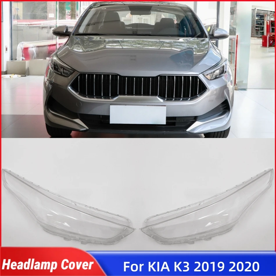 

For KIA K3 2019 2020 Accessories Lampshades Lamp Headlight Shell Car Front Headlight Lens Cover Lights Shell