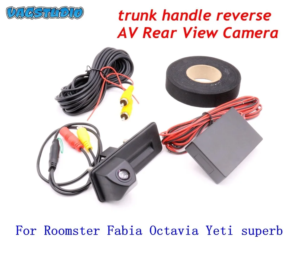 

For Roomster Fabia Octavia Yeti Superb--RCD330 RCD330 PLUS 187A 187B Car Trunk Handle Reverse AV REAR VIEW CAMERA