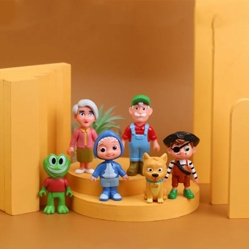 Figurki Cocomelon, postacie z anime, model inspirowany postaciami z kreskówek, ozdoba na biurko, kolekcjonerskie przedmioty, dekoracje, prezenty urodzinowe dla chłopców i dziewcząt