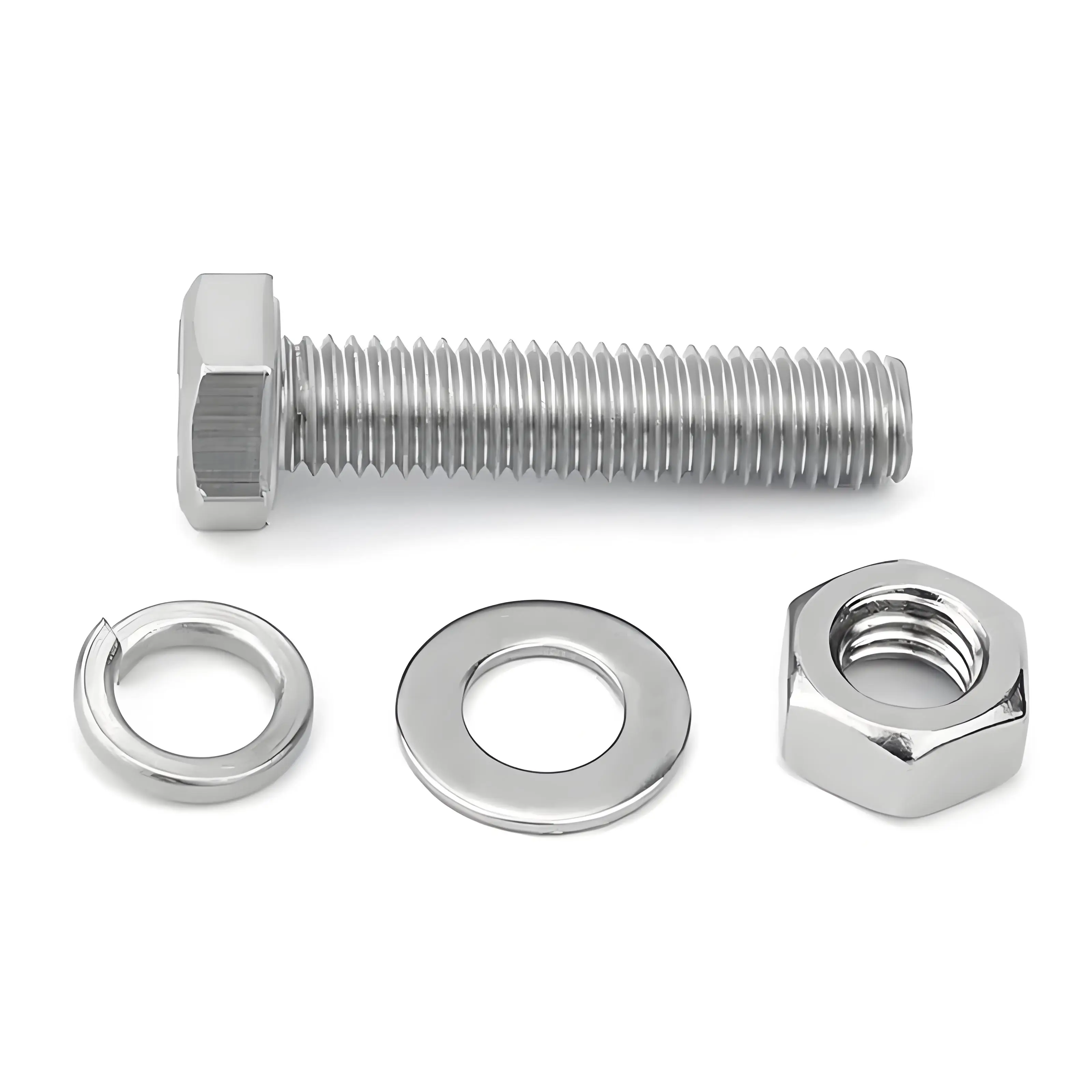 مجموعة مسامير وصامولة من الفولاذ المقاوم للصدأ 304 مكونة من 480 قطعة، مجموعة أدوات شفة سداسية M4 M5 مع غسالات - تشكيلة DIY مقاومة للصدأ