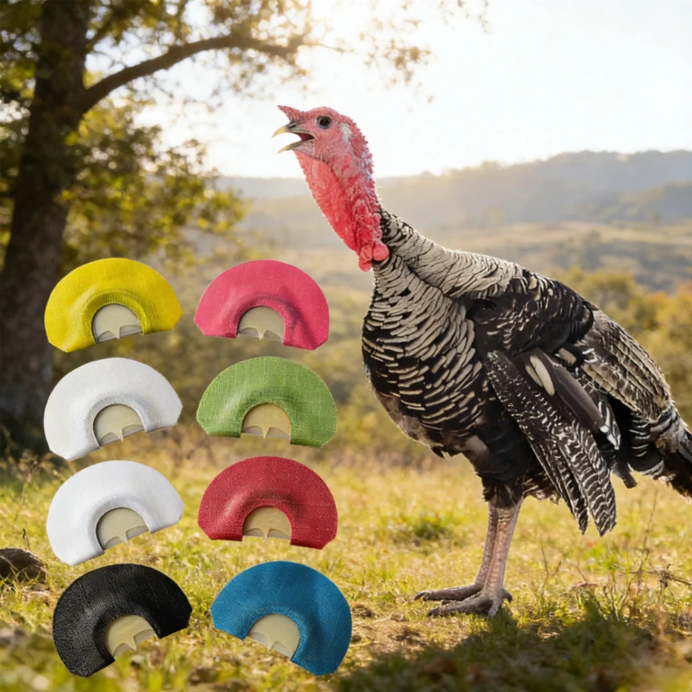 Turkey Hunting Calls Diaphragm Mouth Call Outdoor Hunting Gear Whistle Random 1 Colors Portable Hunter Accessory