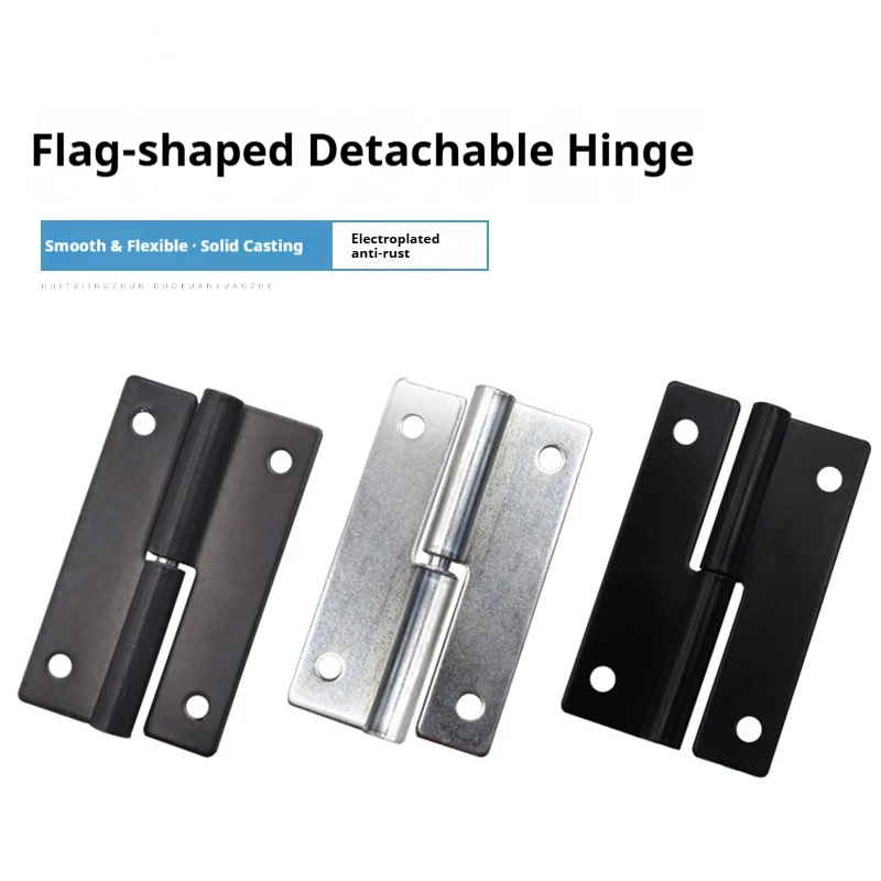 Butterfly Shaped Zinc Alloy Flag Shaped Hinge H-Frame Detachable Folding Wooden Door Hinge Sturdy And Durable Universal Style