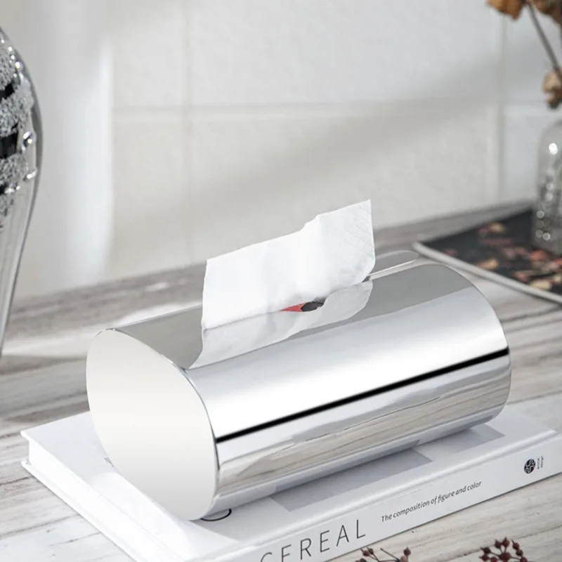 Stainless Steel Tissue Box Luxury Creativity Tissue Boxes Living Room Simplicity Functional Ornament Home Furnishing Articles