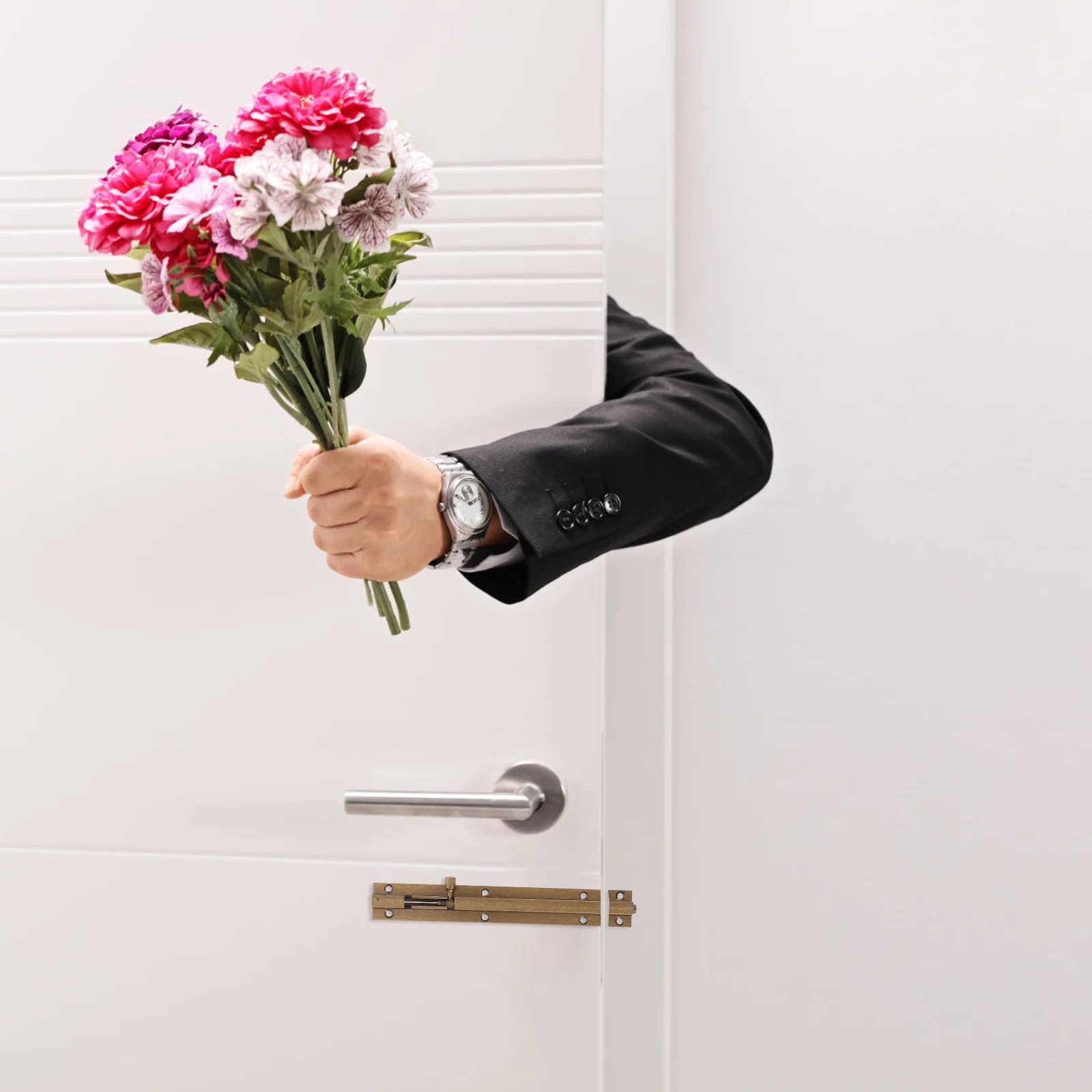 

Copper Door Slide Latch Lock Heavy Duty Barrel Bolt Security Latch Sliding Door Lock for Safety Heavy Duty Barrel Bolt