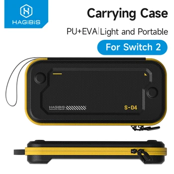 Hagibis Carrying Case for Nintendo Switch 2 PU Leather Bag Portable Travel Pouch Case with10 Game Cartridges for NS Accessories 1