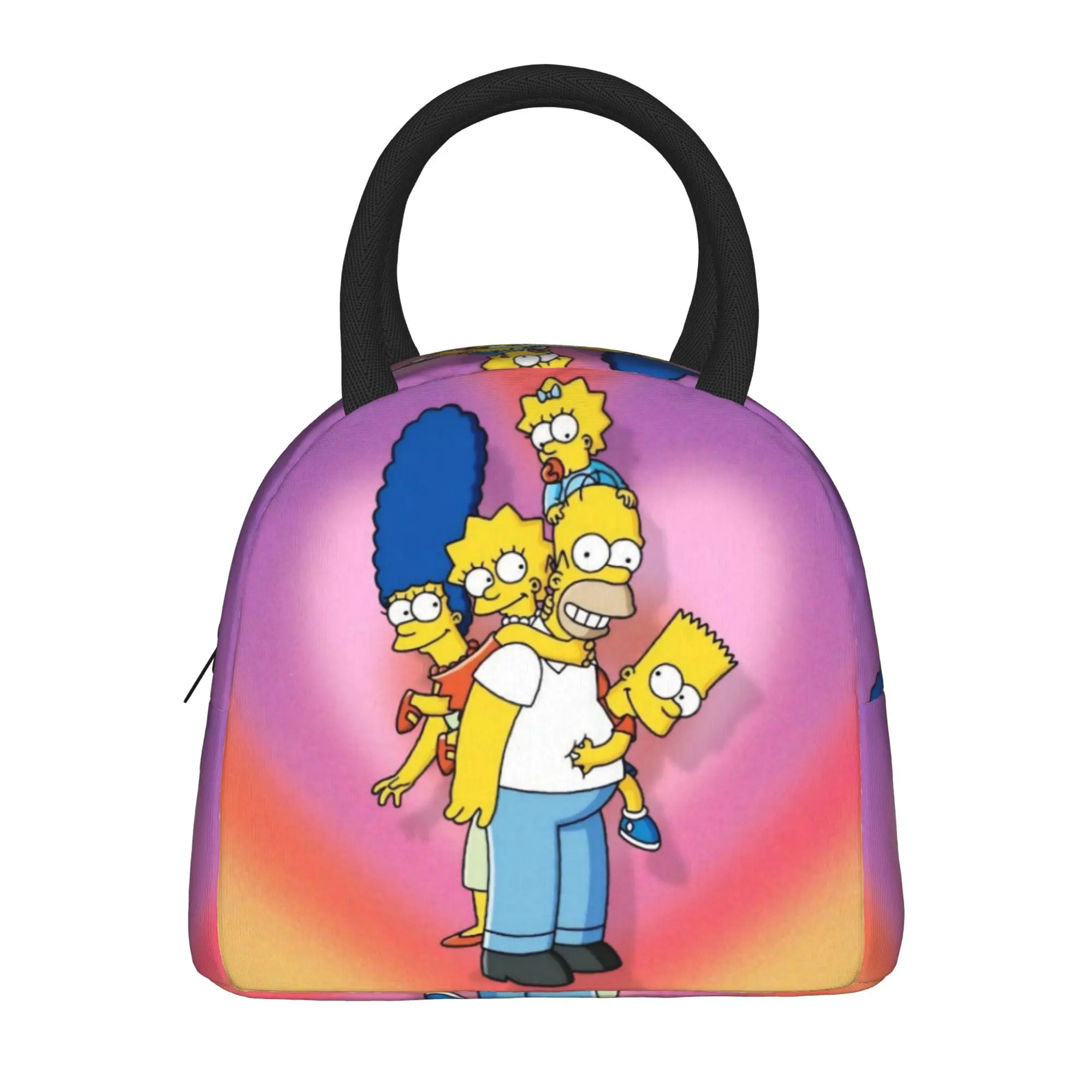 Anime Simpsonseds Cartoon Product Insulated Lunch Bag For Picnic  Food Container Portable Thermal Cooler Lunch Boxes