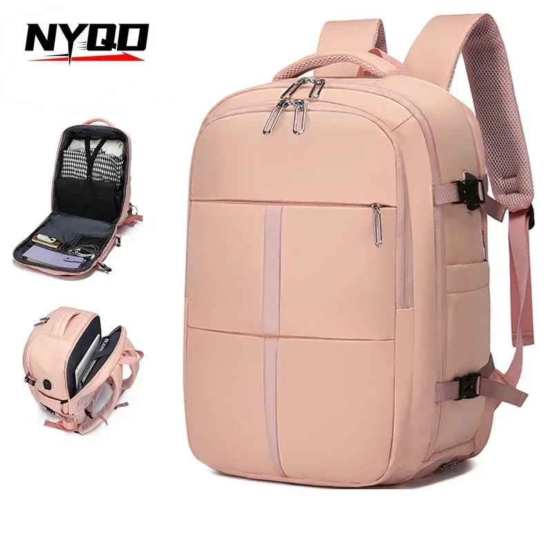 

Large Capacity Travel Backpacks Lightweight Business Backpack Pack USB Charging Schoolbag Wet and Dry Seperation Computer Bag