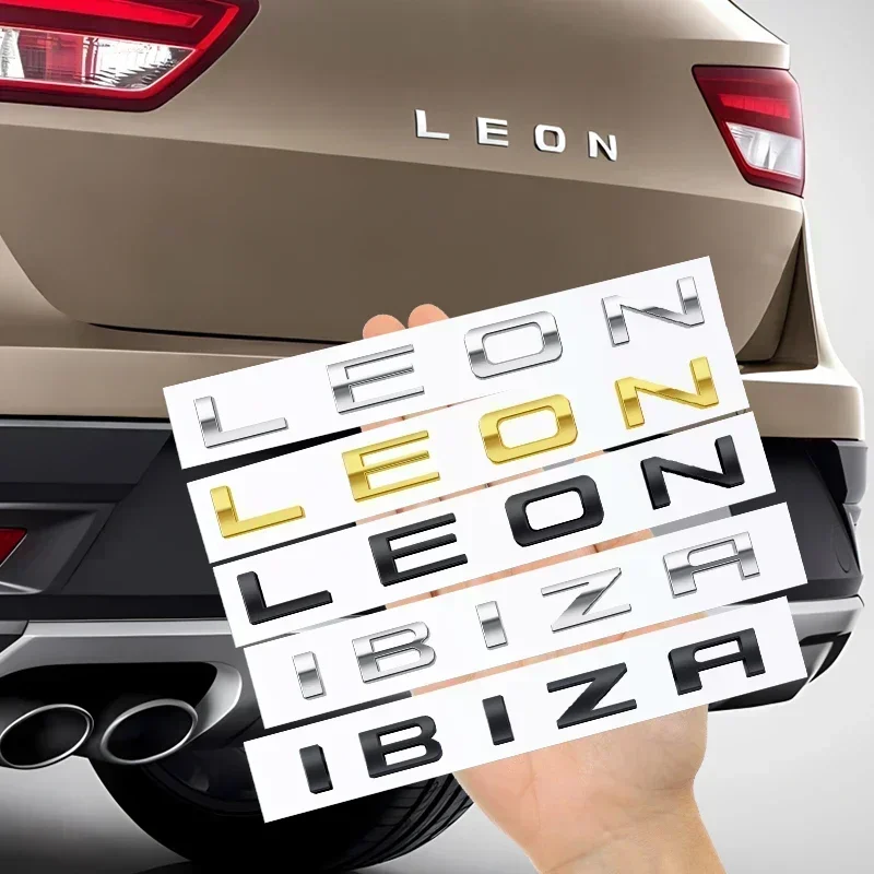 

1pcs 3D Metal Car For Seat IBIZA Leon Cupra Altea Lettering Design Badge Emblem Rear Trunk Body Sticker Decoration Accessory