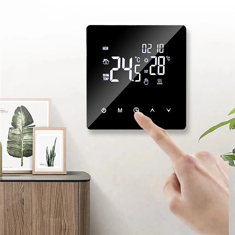 ABKO-Tuya Wifi ترموستات لاسلكي للتحكم الصوتي منظم الحرارة الرقمي القابل للبرمجة