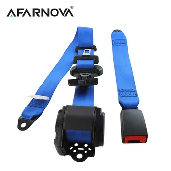 Afarnova 안전 벨트, 3 포인트 자동차 좌석 벨트, 개폐식 조정 가능한 비상 잠금 리트랙터, 범용 안전 벨트