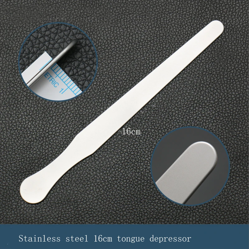 Stainless Steel Tongue Depressor ENT Examination Equipment 14cm16cm18cm Children's Mouth Muscle Stirring Tablets