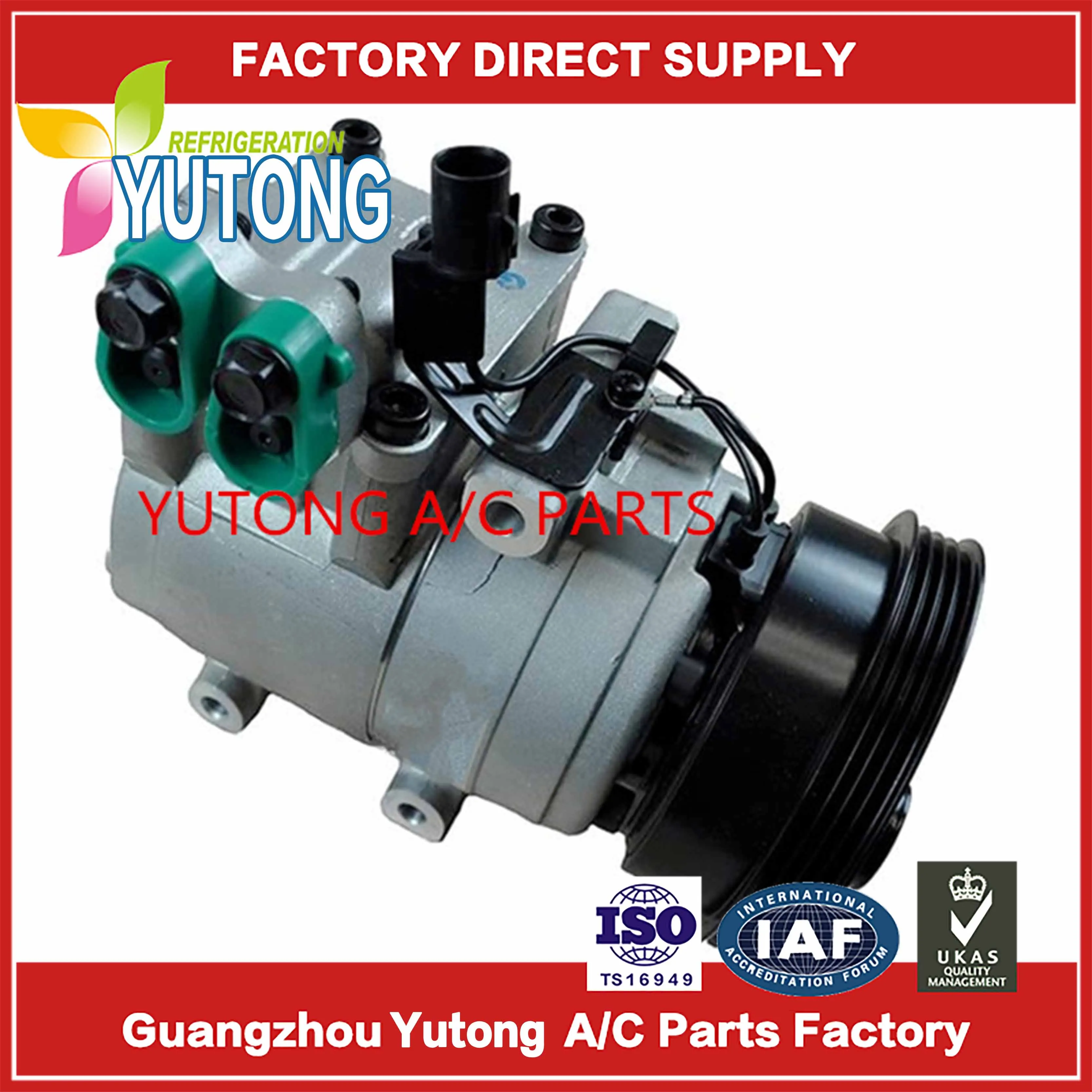 For hyundai ac compressorFor hyundai 1998-2002 L4 1.5L HS15 57188 9770122261 9770125000 9770122060 9770129510 HS15