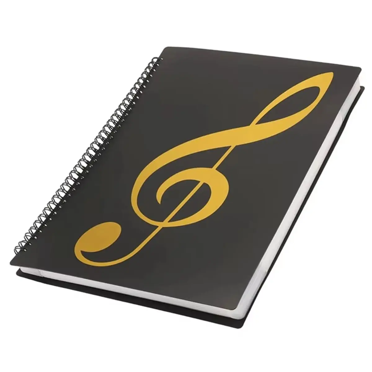 B72ABG A4 Note Music Folder, PP Paper Binder, 40 Pages of Music Storage, Suitable for Music Beginners and Choir Performances.