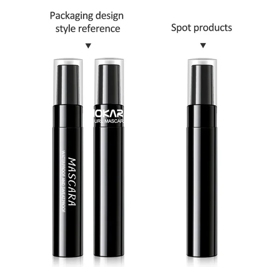 10ml Mascara a base vegetale etichetta privata impermeabile allungare addensare natura Curling senza sbavature Logo personalizzato trucco Bulk Cruelty Free