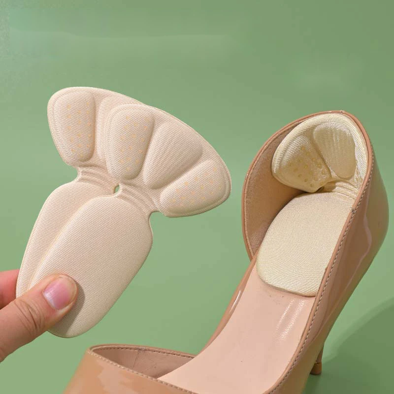 T-Shaped Heel Protectors Stickers Womens Shoes Heel Cushion Foot Care Products Non Slip Shoe Pads High Heels Half Shoe Inserts