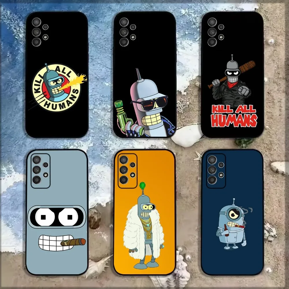 F-Futurama Anime B-Bender Phone Case For Samsung Galaxy A13,A21s,A22,A31,A32,A52,A53,A71,A80,A91 Soft Black Shell