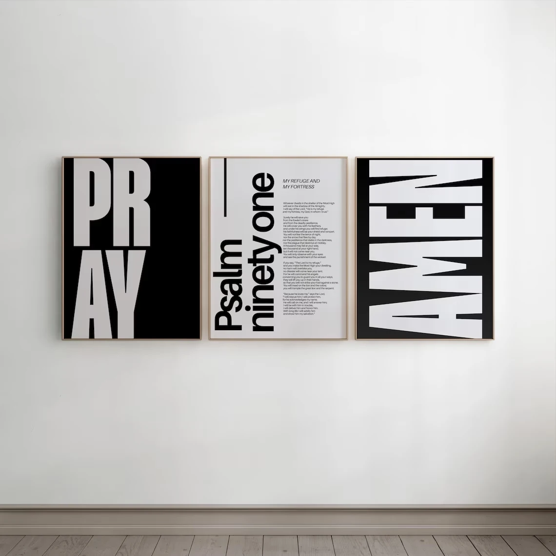 Modern Minimalist Bible Verse Christian Scripture Wall Art Print Canvas Painting Poster Picture For Living Room Home Decor
