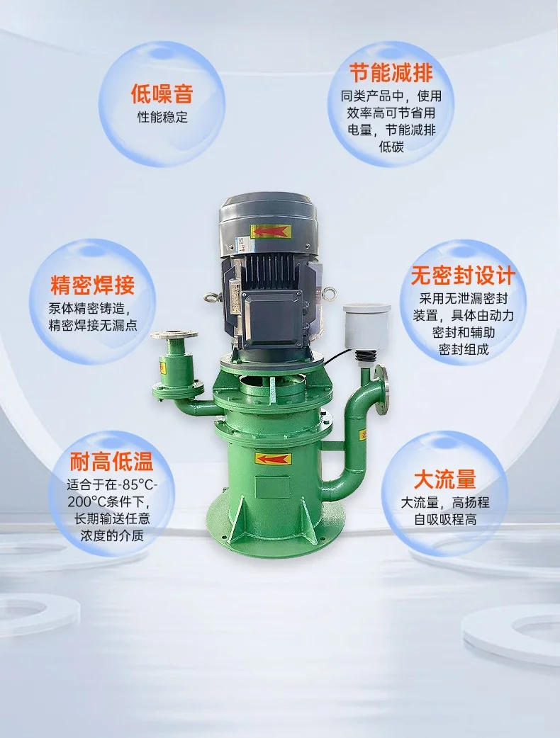 WFB Type Sealless Automatic Control Self-priming Pump Stainless Steel Explosion-proof Wear-resistant Non-leakage Vertical