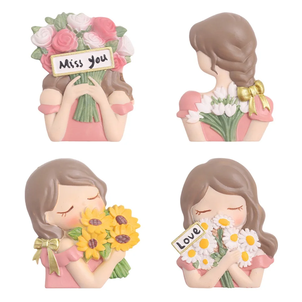 Pegatina de interruptor de resina de hadas de flores en miniatura 3D, pegatinas de pared de enchufe de luz, calcomanías de adorno de dormitorio, decoración del hogar