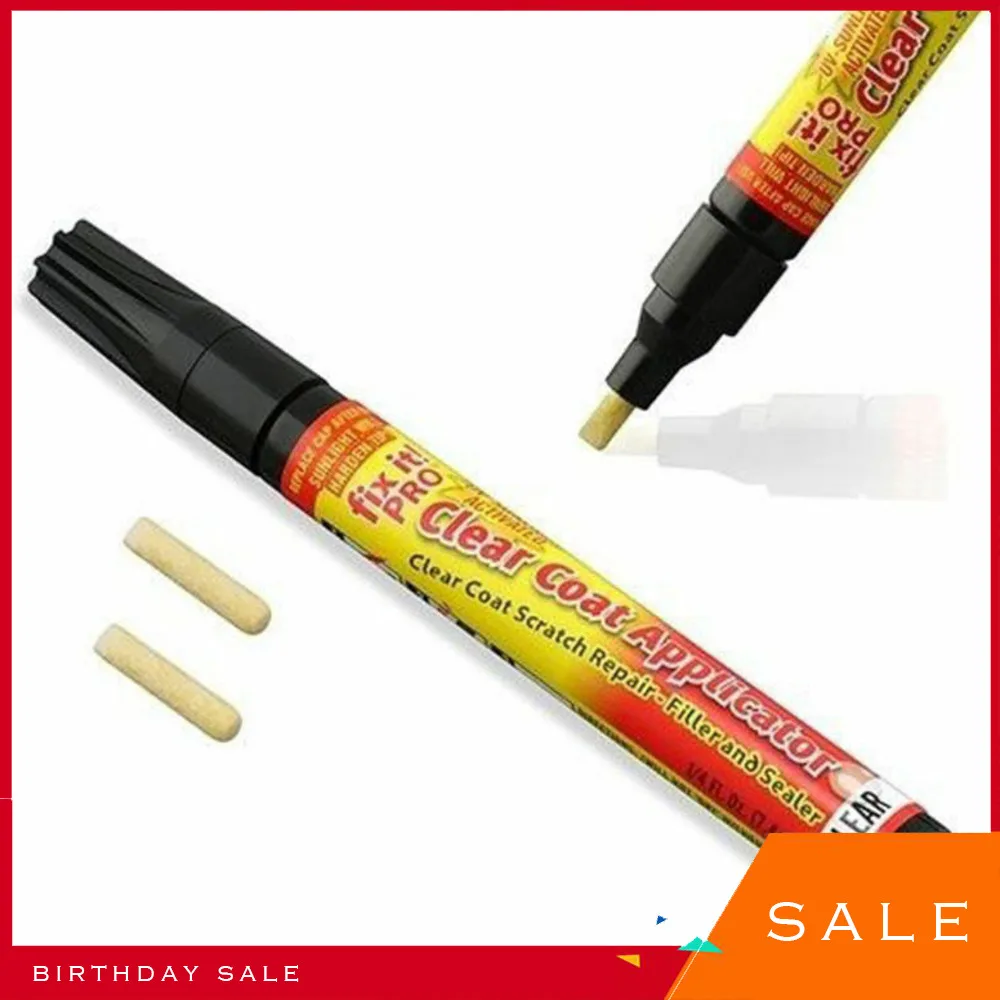 

Hot Sale Car Painting Pen Fix It PRO Clear Coat Application For Car Scratch Repair Remover Filler Sealer Activated Clear