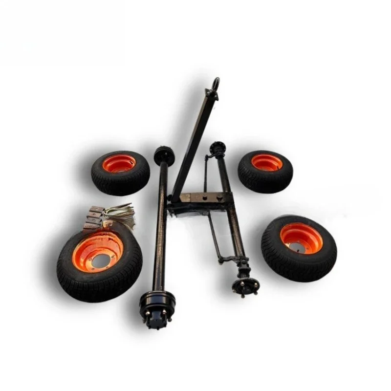 

Unpowered trailer bridge tractor bridge bold straight bridge disc brake modified flat truck trailer full set of chassis accessor