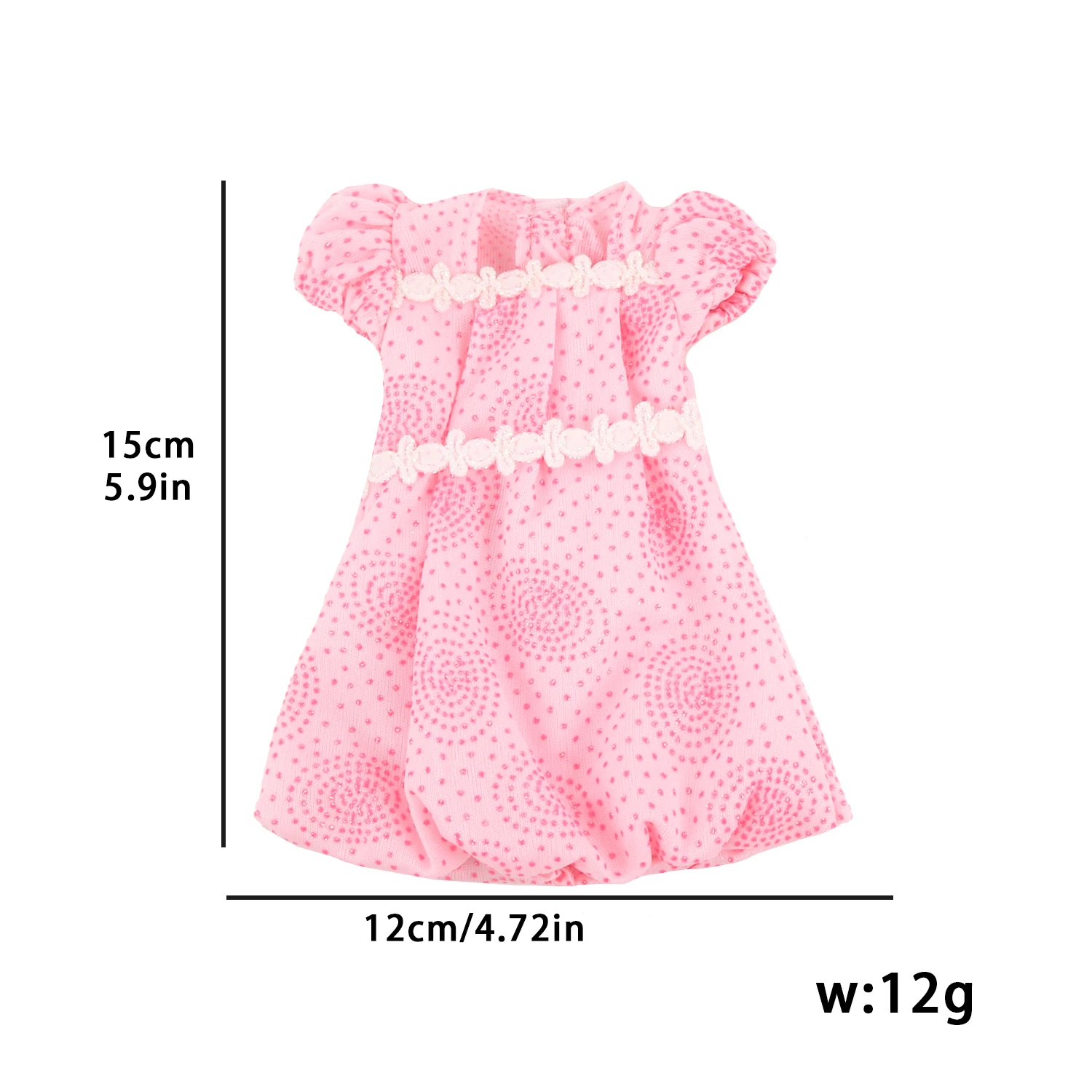 Cute 14" American Doll Clothes 4 Styles Pink Purple Princess Outfits + 3 Pairs 5CM Bow Shoes For 30-35cm Girl Nancy Girl Dolls