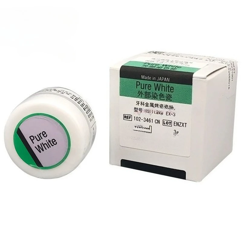 1 قطعة مسحوق البورسلين المعدني للأسنان لـ Kuraray Noritake EX-3 سطح مصبوغ الخزف A + B + C + D + مسحوق المينا عن طريق الفم فلورو