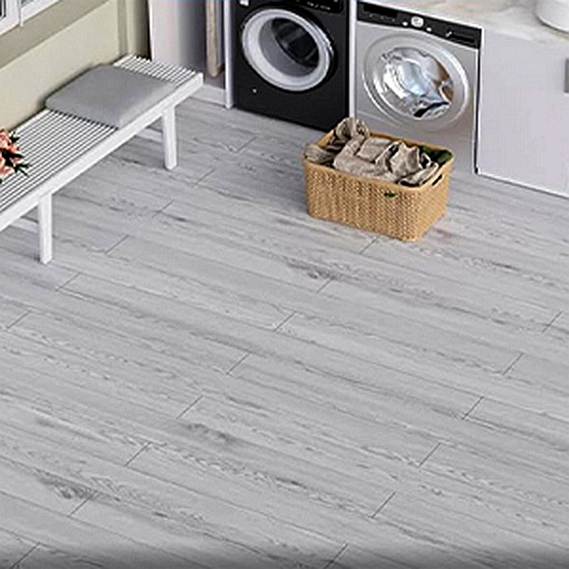 Thickened Grey Wood Grain Floor Sticker Peel And Stick Flooring Waterproof Floor Tiles Removable Stickers Home Renovate Stickers