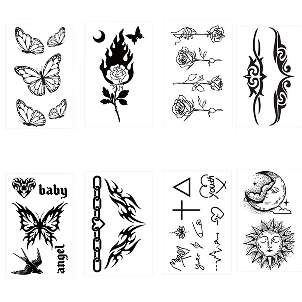 1PC Bow Little Dinosaur Animal Sticker Temporary Tattoo Sticker Long-lasting Waterproof Tattoo Suitable for Finger Arm Sticker