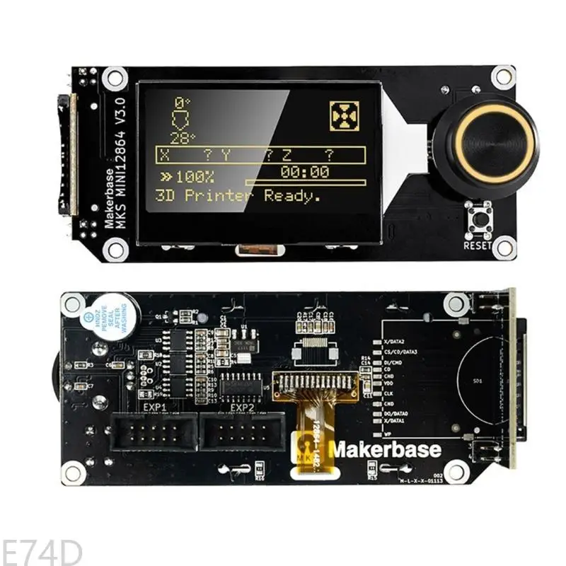 

E74D Makerbase MKS TinyBee Motherboard 32Bit 3D Printer Control Board ESP32 MCU 3D Printer WIFI Controller 12864 2004 LCD