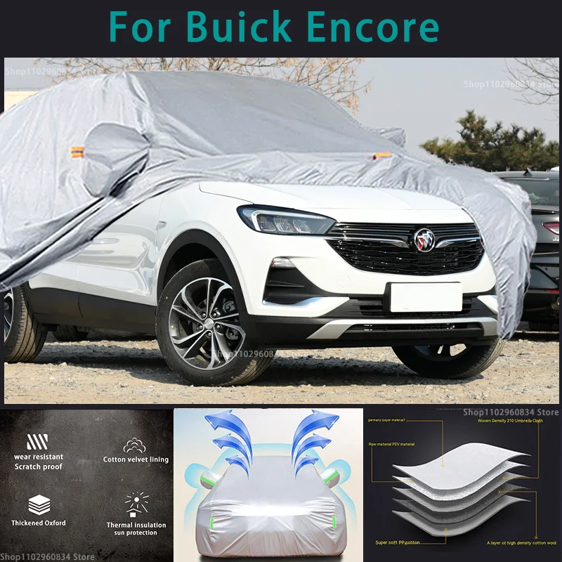 

For Buick Encore 210T Waterproof Full Car Covers Outdoor Sun uv protection Dust Rain Snow Protective Auto Protective cover