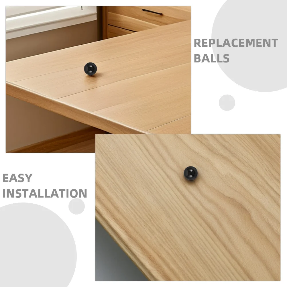 4 Stuks Plastic Flipperkast Ballen Vervanging Zwart Mini Flipperkast Spel Onderdelen Accessoires voor Standaard Tafelspellen en Machine