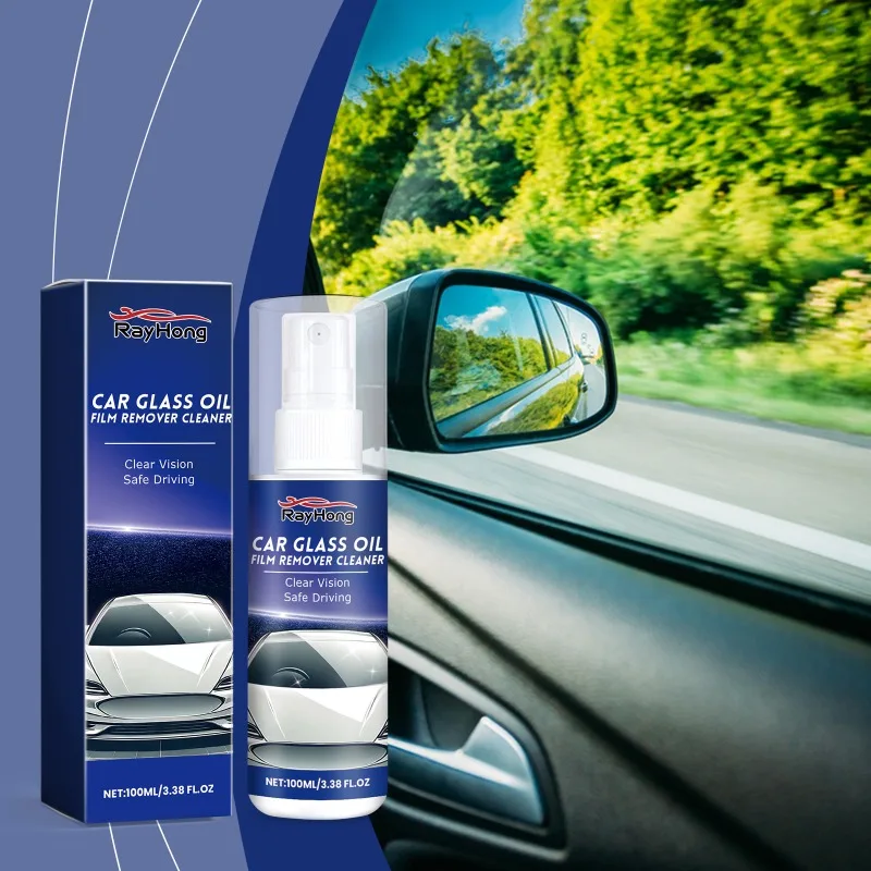 Car Windshield Cleaning Car Glass Oil Film Cleaning Agent Stain Removal Refurbishment Glossy Cleaning Agent Non Corrosive Object