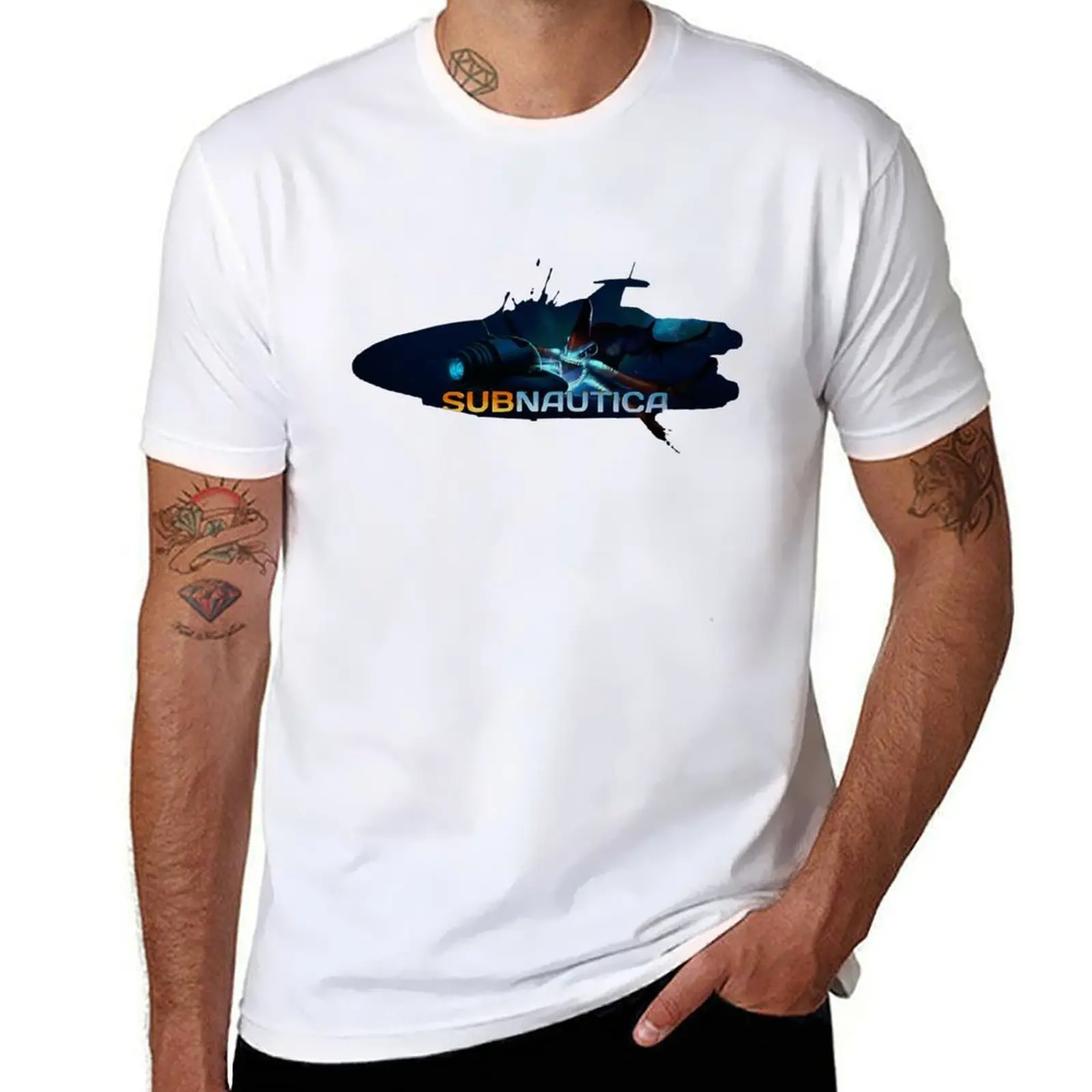 

Subnautica T-Shirt funny t shirts man man t shirt cotton high quality T-Shirt