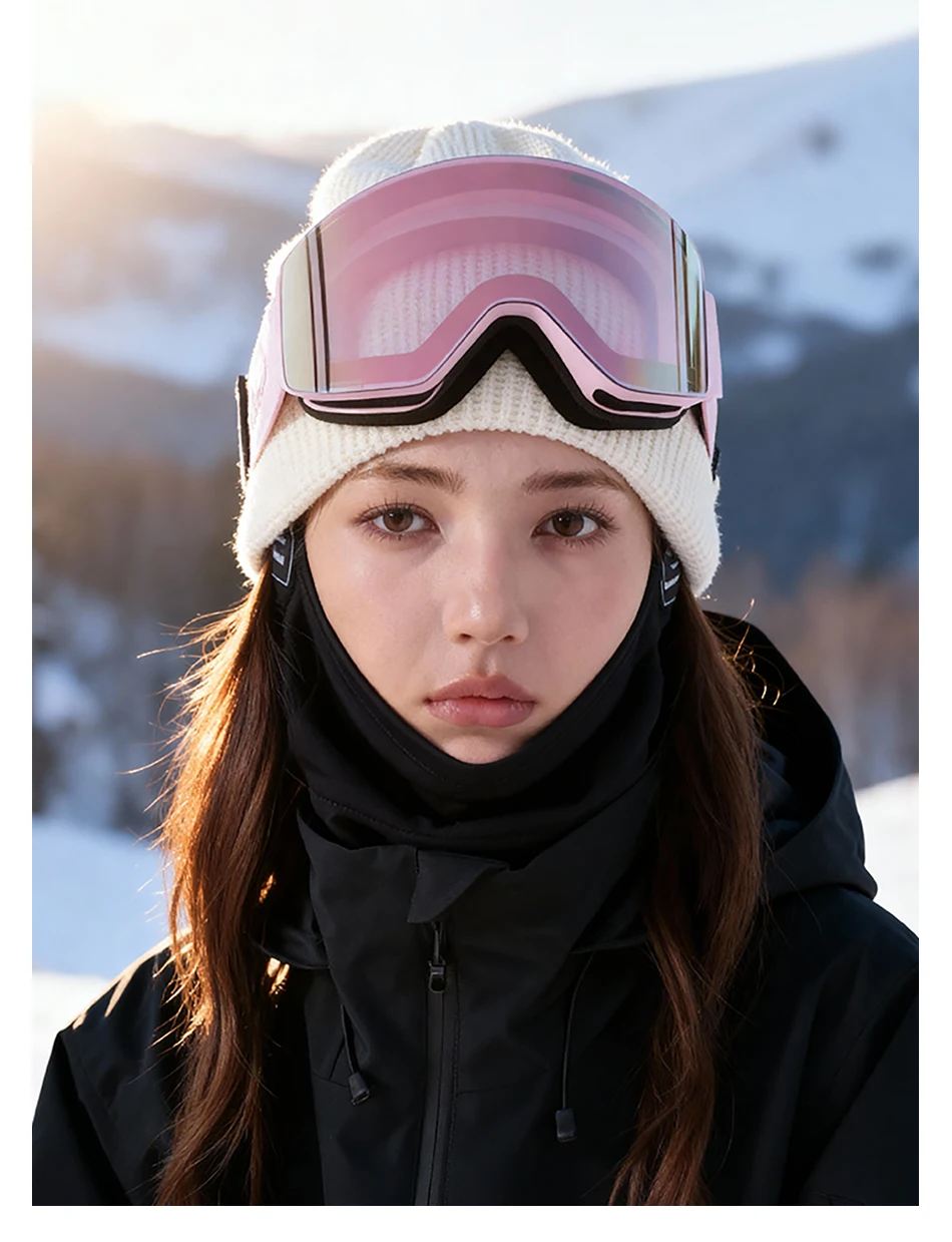 COPOZZ Winter Magnetische Skibrille Erwachsene Outdoor UV400 Schutz High-definition Anti-fog Abnehmbare Frauen Männer Snowboard Brille – Detail 14