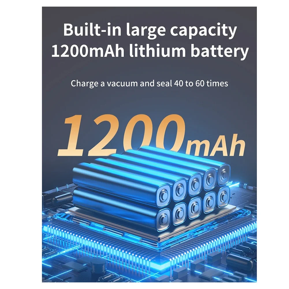 A97ZZ Mini Wireless Fully Automatic Vacuum Sealing Machine Household Small Portable Food Packaging Plastic Sealing Machine