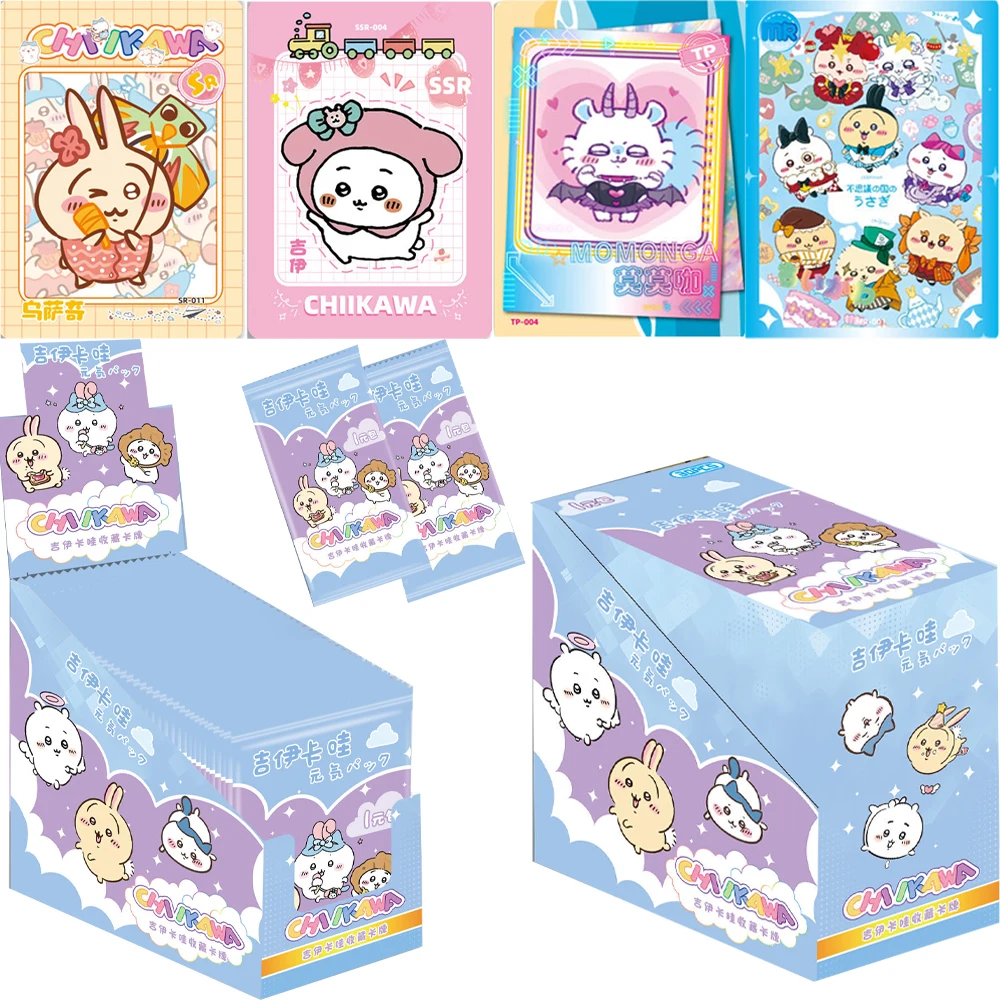 

New Chiikawa Collection Card Kausakijihouka Kawaii Character Anime Toy Card children Cute Gift Birthday gifts