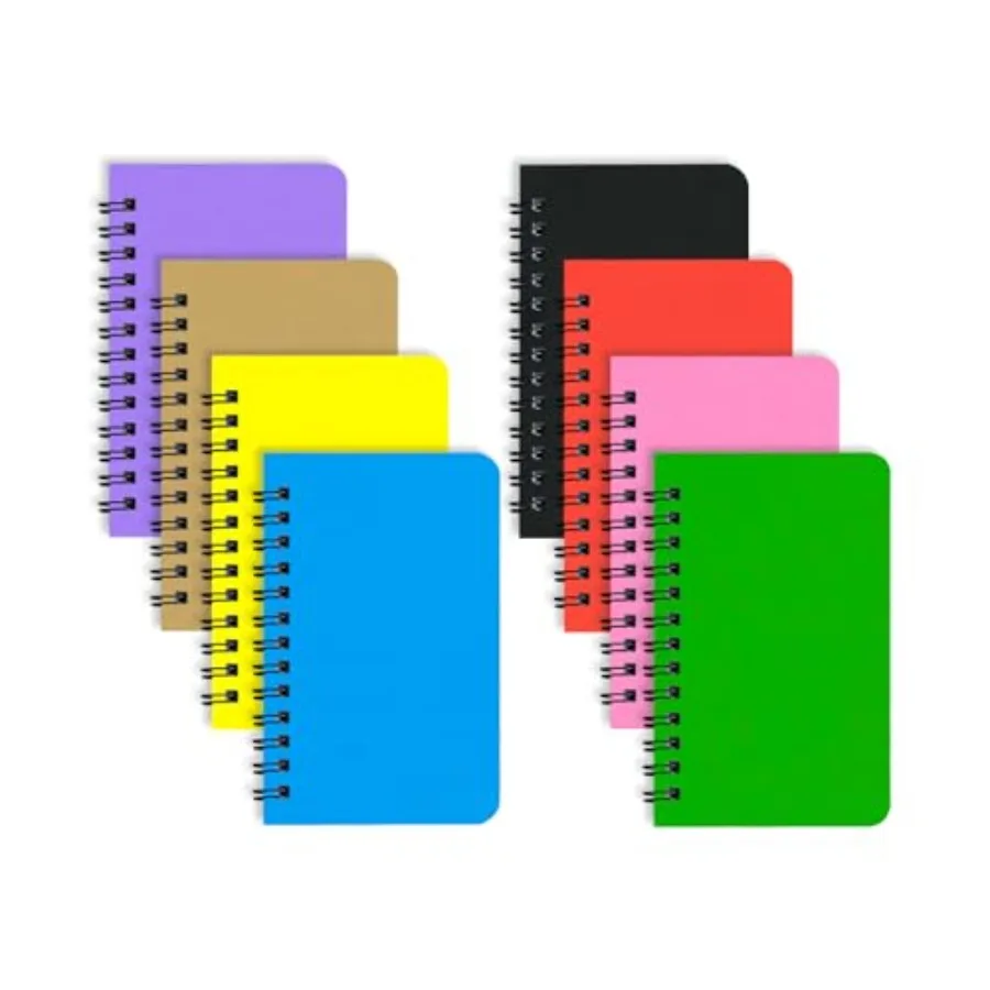 

8 Pack Small Spiral Notebook Pocket Notebook 3x5 Spiral Notepads With Lined Pages, Small Top Spiral Notebook Little Mini Memo S