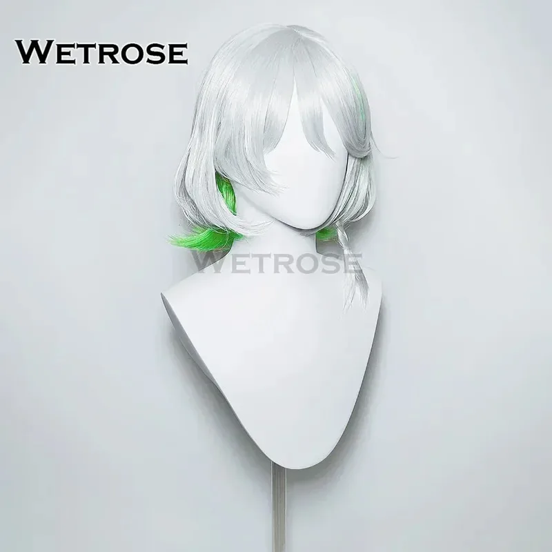 【Wetrose】متوفر في المخزون شعر مستعار Cecilia Immergreen التأثيري Otomos Cece CC CiCi Hololive Justice Holo EN Vtuber Halloween