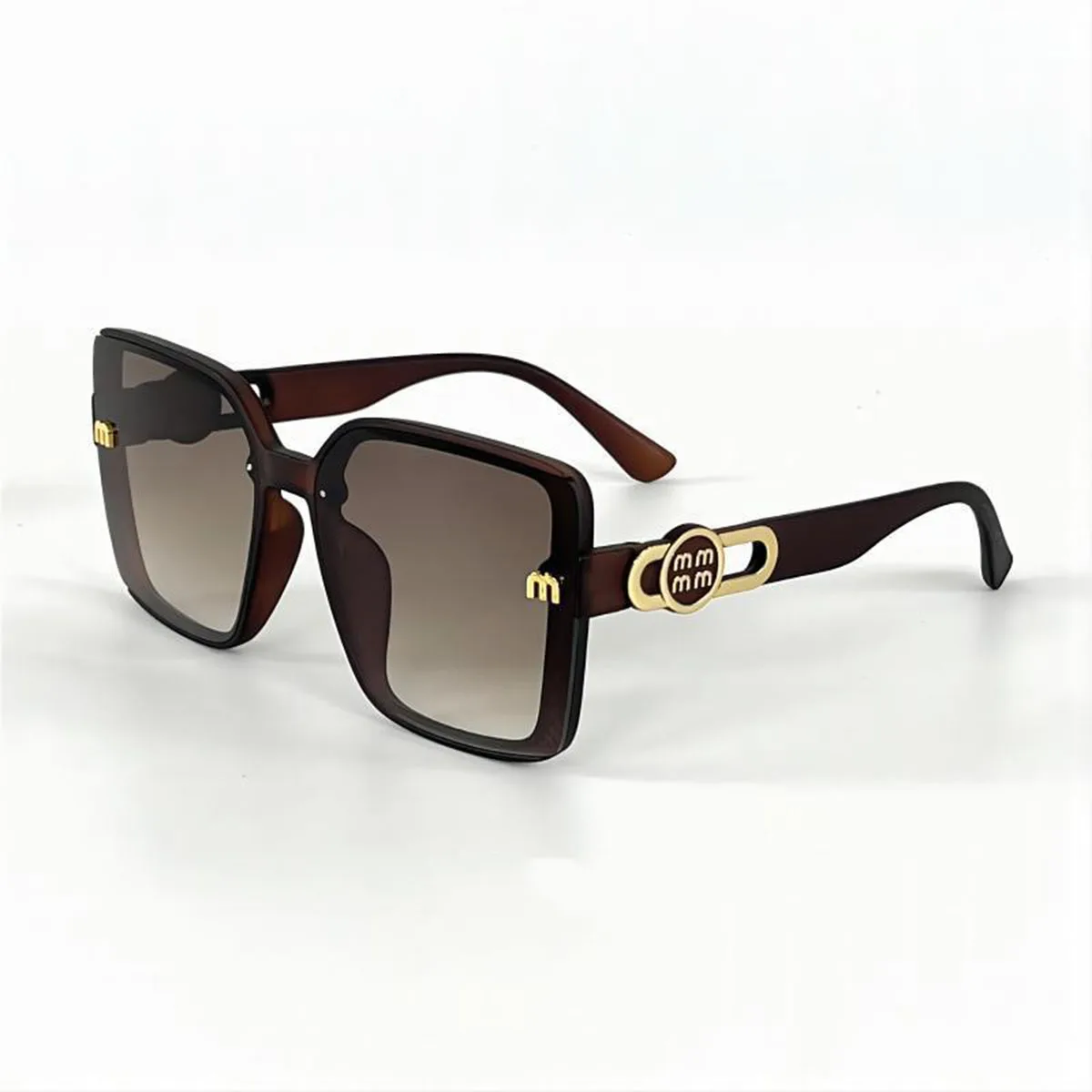 New Fashionable Sunglasses with High-end Feel, Large Frame, Light Luxury Sunglasses for Women, Sunscreen Glasses Frame