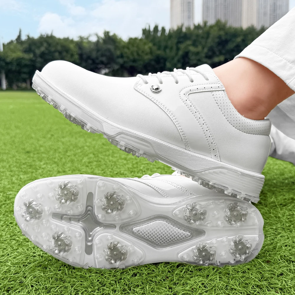 Plus Size Men's Outdoor Golf Sports Shoes Non-slip Comfortable Men's Walking Shoes Outdoor Casual Shoes Anti-slip Anti-abrasion