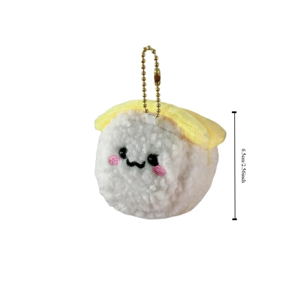 New Cute Sushi Plush Pendant Cartoon Creative Key Pendant Exquisite Girls Backpack Decor