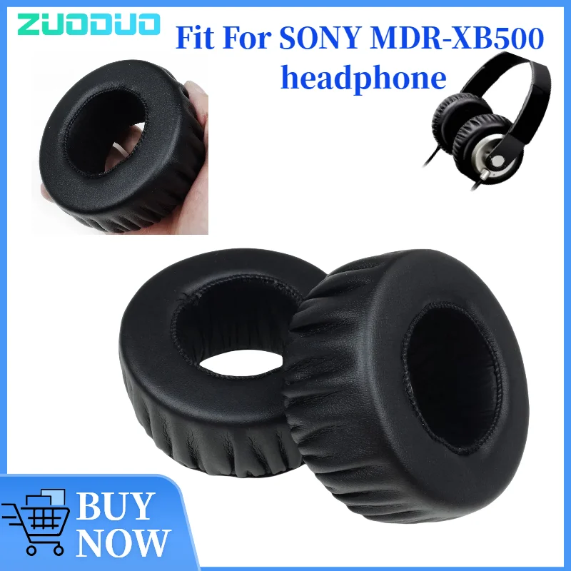 

ZUODUO Ear Pads For SONY MDR-XB500 Headphones Replacement Soft Foam Cushion Sponge Pad Leather Earmuffs