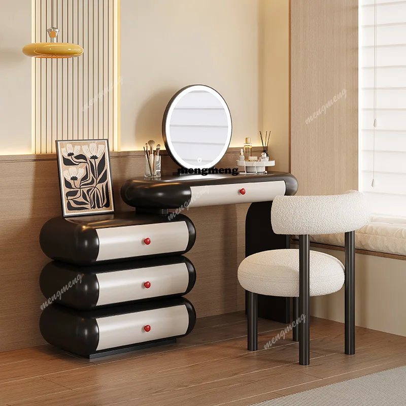 Modern Luxury Vanity Table Bedroom Makeup Mirror Desk Chair Dressing Table Girl Cosmetics Mesa De