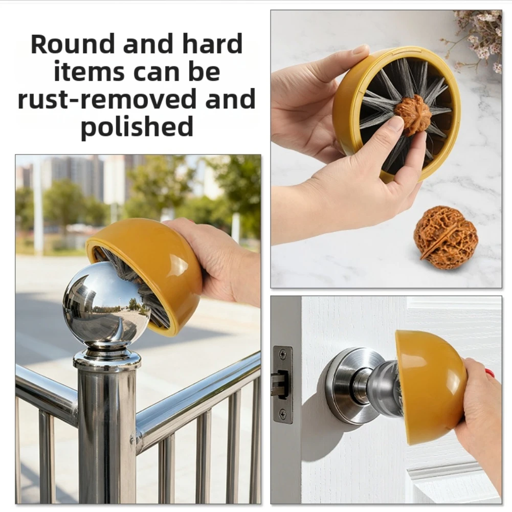 

Electric Circular Cleaning Brush with 4 Inch Nylon Head and Steel Wire Rod for Quick Dirt Removal Suitable for Drill Bits